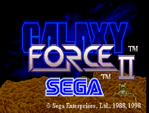 Sega Ages - Galaxy Force II Title Screen